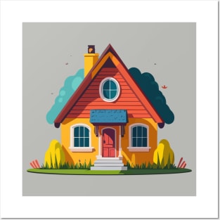 Cute House Posters and Art